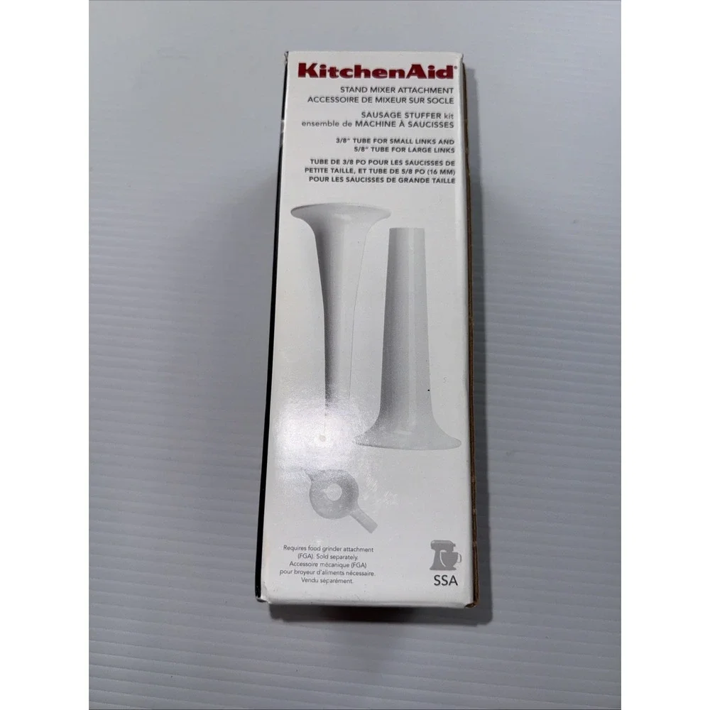 KitchenAid SSA Sausage Stuffer Kit Attachment for Food‎ Grinder New